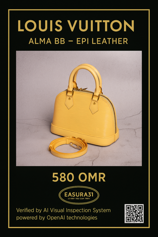 Louis Vuitton Alma BB Epi Leather