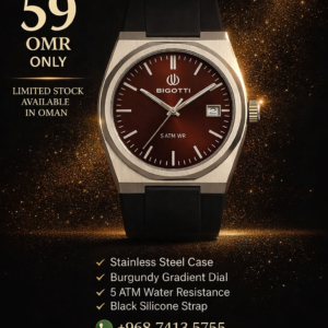 ChatGPT Image Dec 23, 2025, 05_48_47 PM BIGOTTI Men’s Watch – Burgundy Dial | 5 ATM