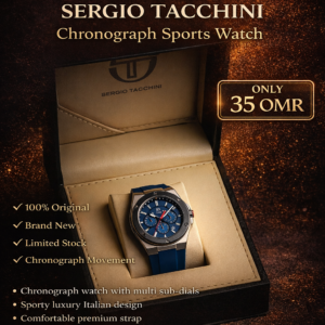 The Sergio Tacchini Chronograph Watch delivers bold style, precision, and everyday comfort.