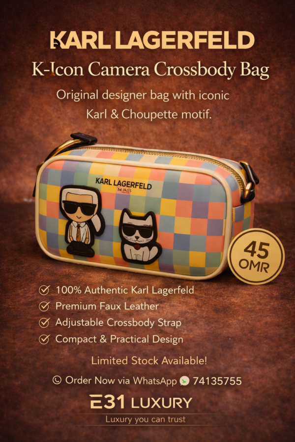 KARL LAGERFELD K-Icon Camera Crossbody Bag 🖤✨