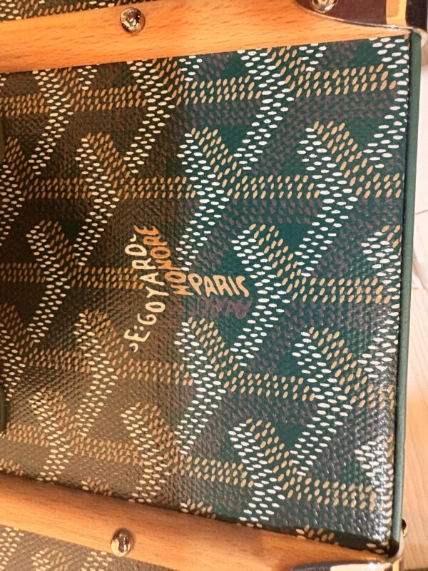 IMG_6714 Goyard Saïgon PM Structured – Green Rare Luxury Top Handle Satchel